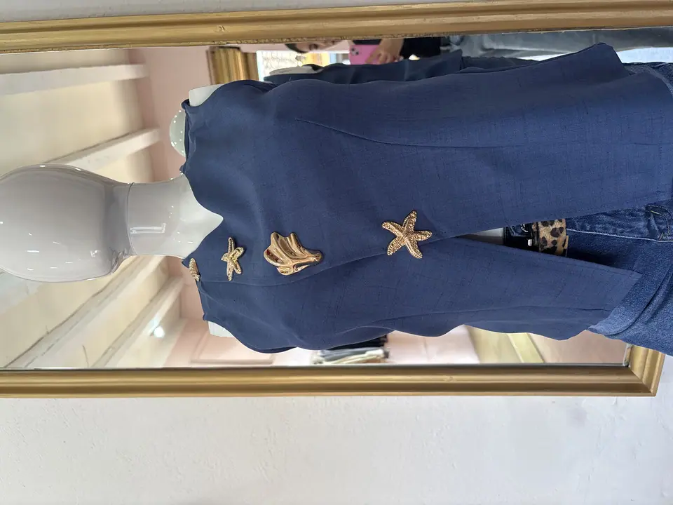 Chaleco tipo conjunto azul
