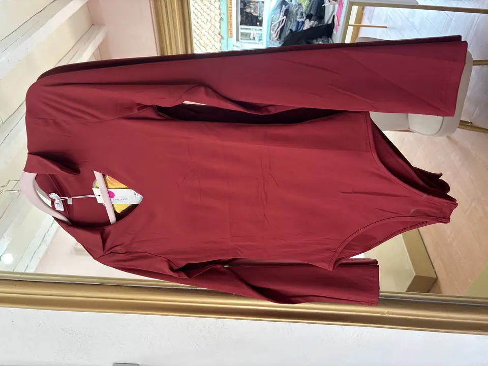 Body cuello camisa vino