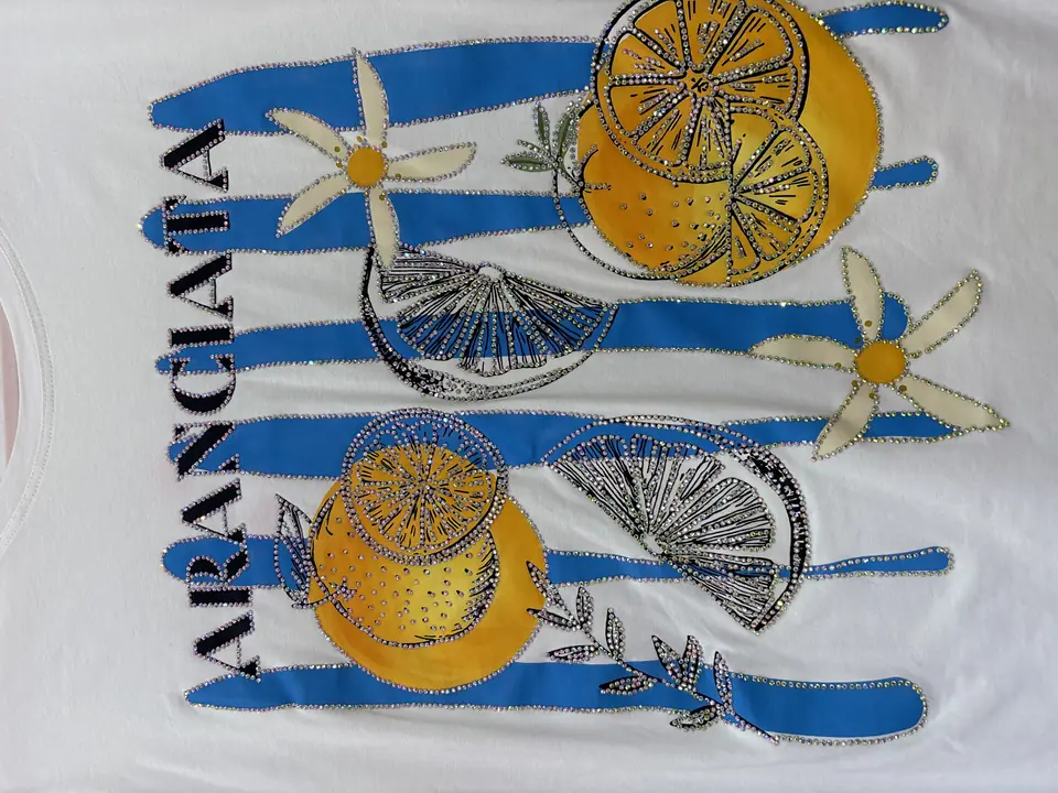 Blusa limón azul