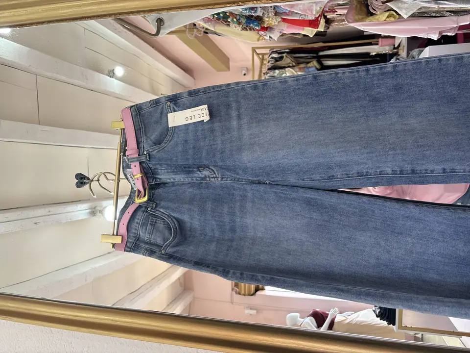 Pantalón Over cinturón rosa