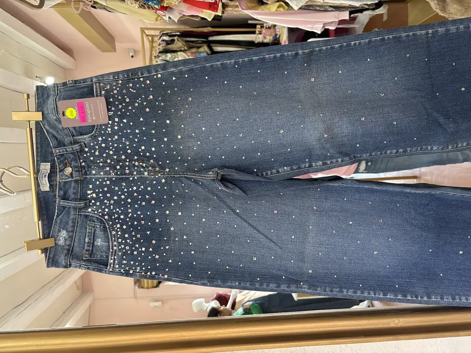 Pantalón brillos triángulo