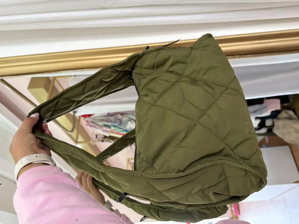 Bolsa tote verde militar
