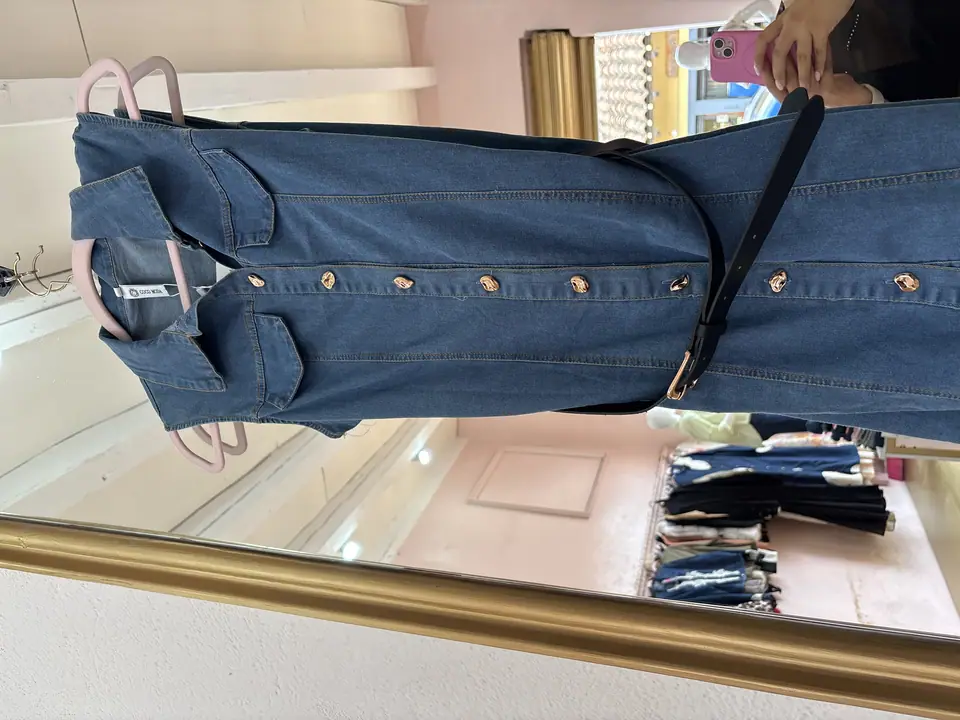 Vestido corto de mezclilla
