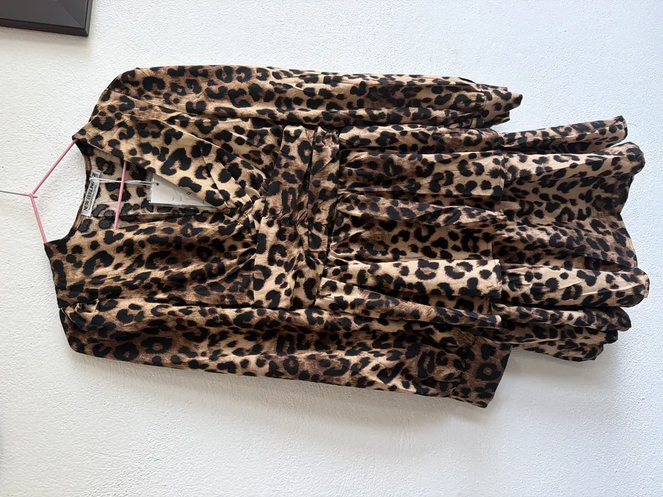 Vestido corto animal print