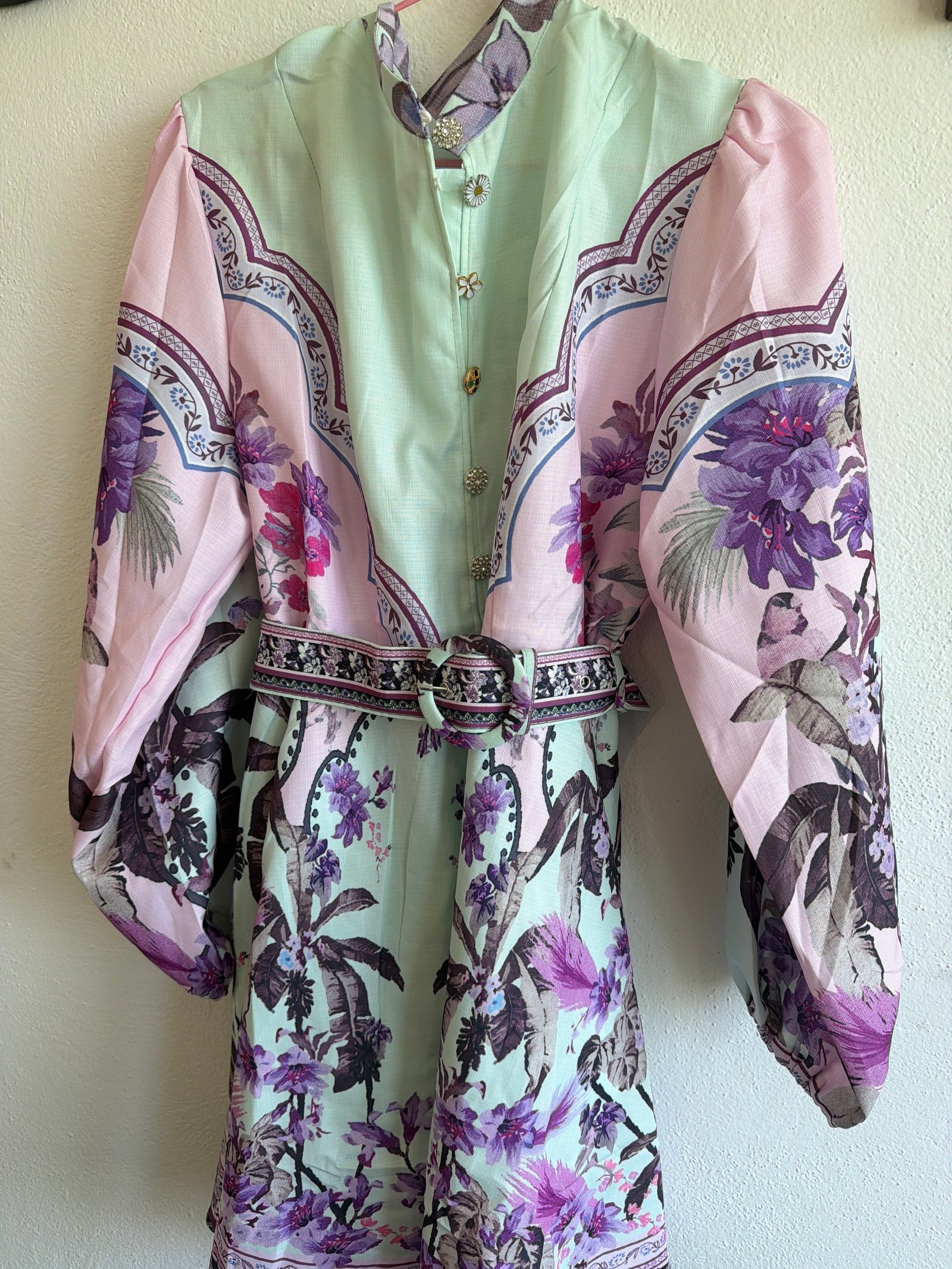 Vestido coreano con brillos