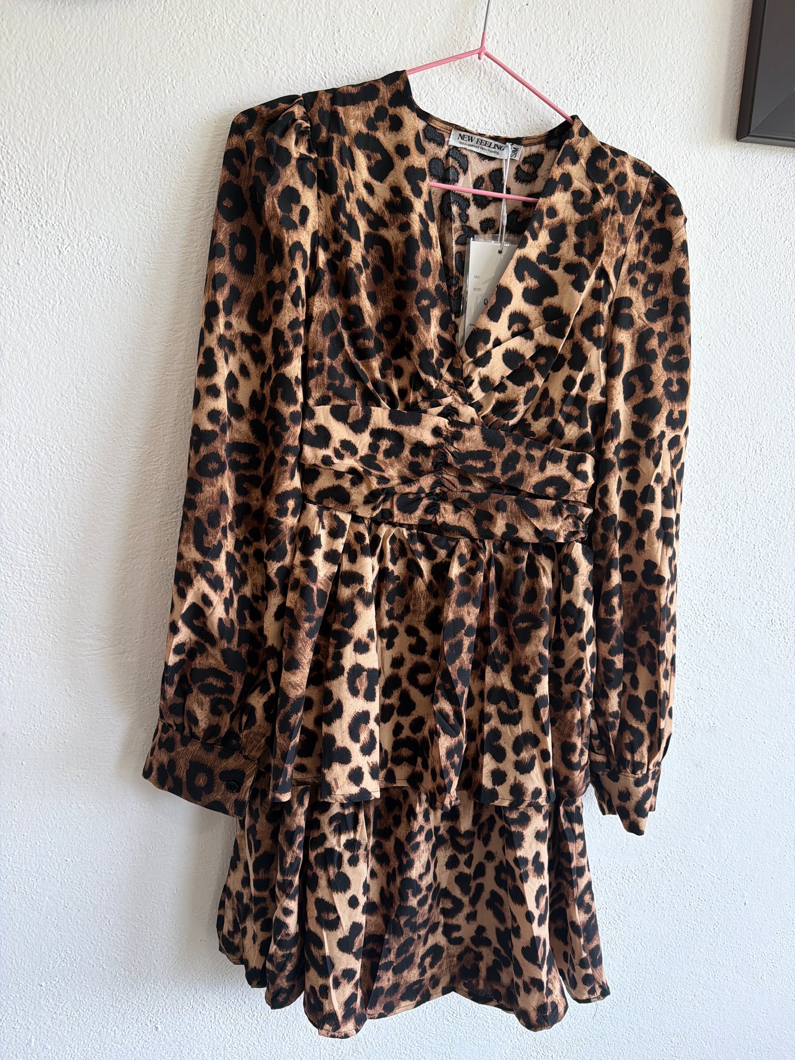 Vestido corto animal print